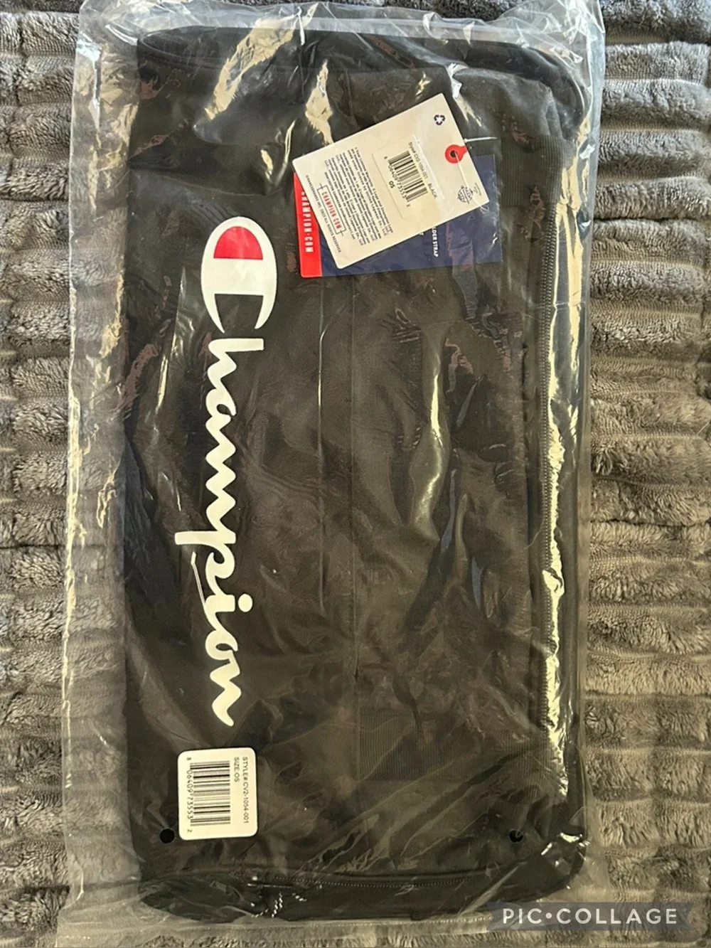 New! Champion Logo Prologue Utility Duffel in Black